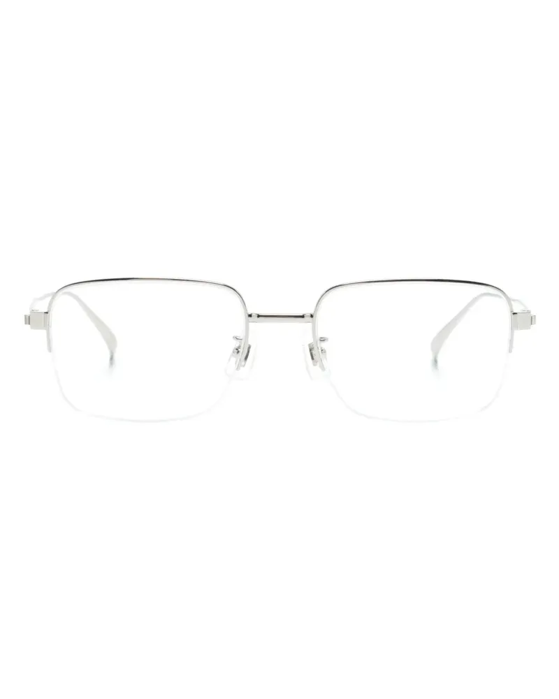 Dunhill Brille mit eckigem Gestell - Silber Silber
