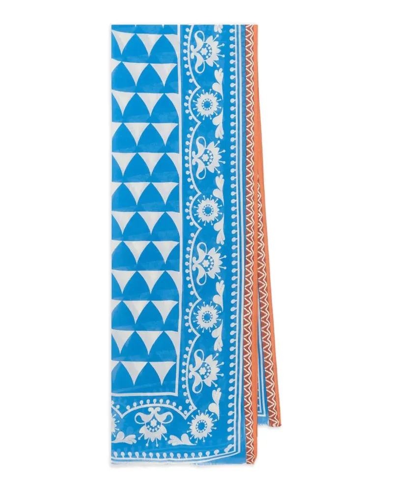 Maliparmi geometric printed scarf - Blau Blau