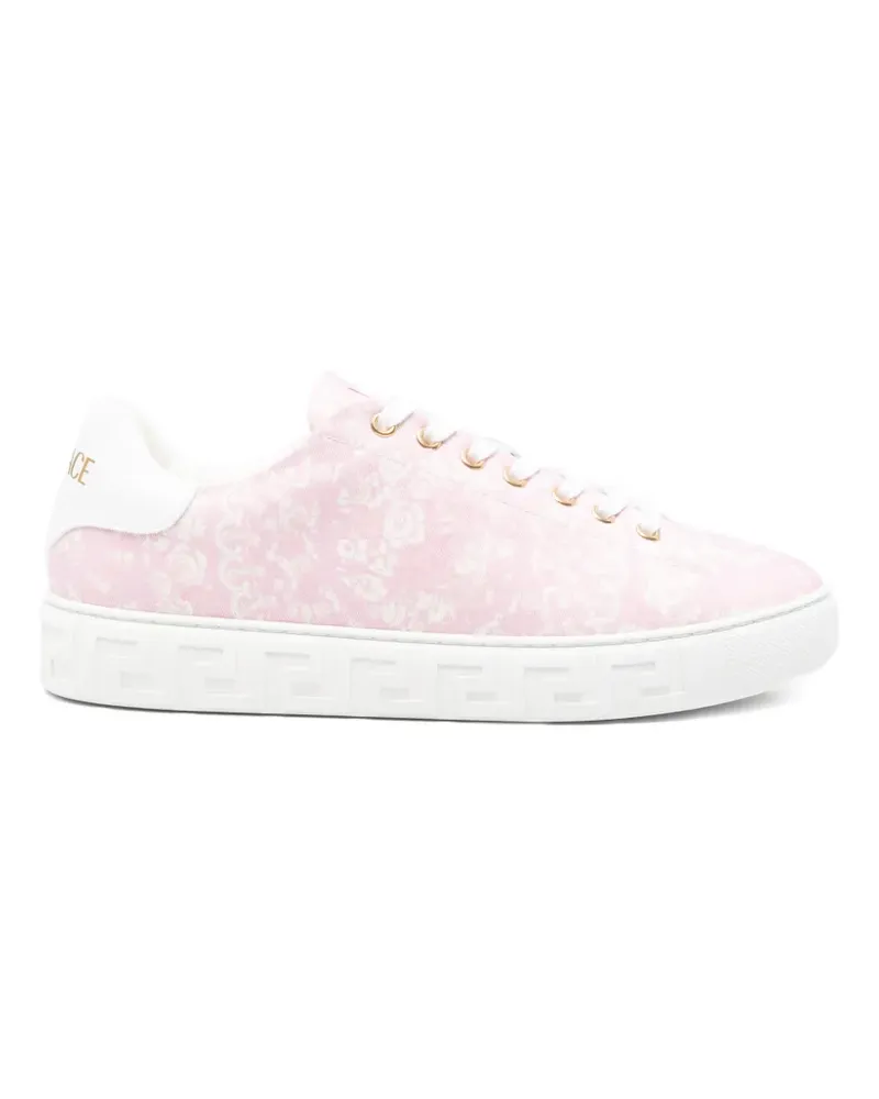 Versace Barocco-pattern low-top sneakers - Rosa Rosa