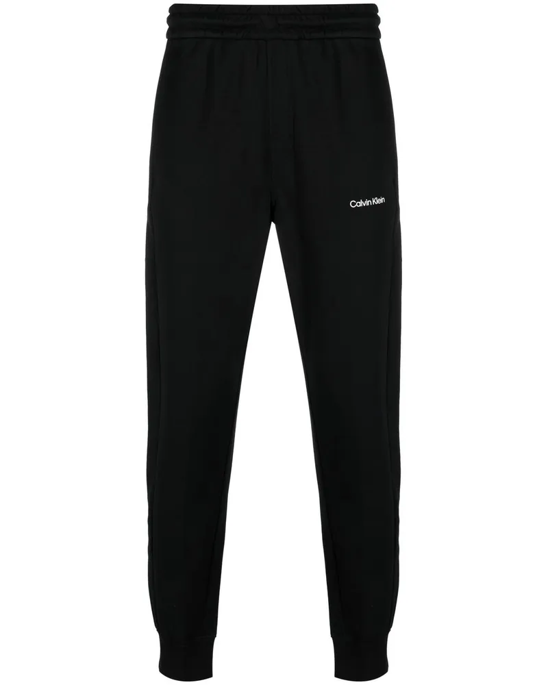 Calvin Klein Jogginghose mit Logo-Print - Schwarz Schwarz