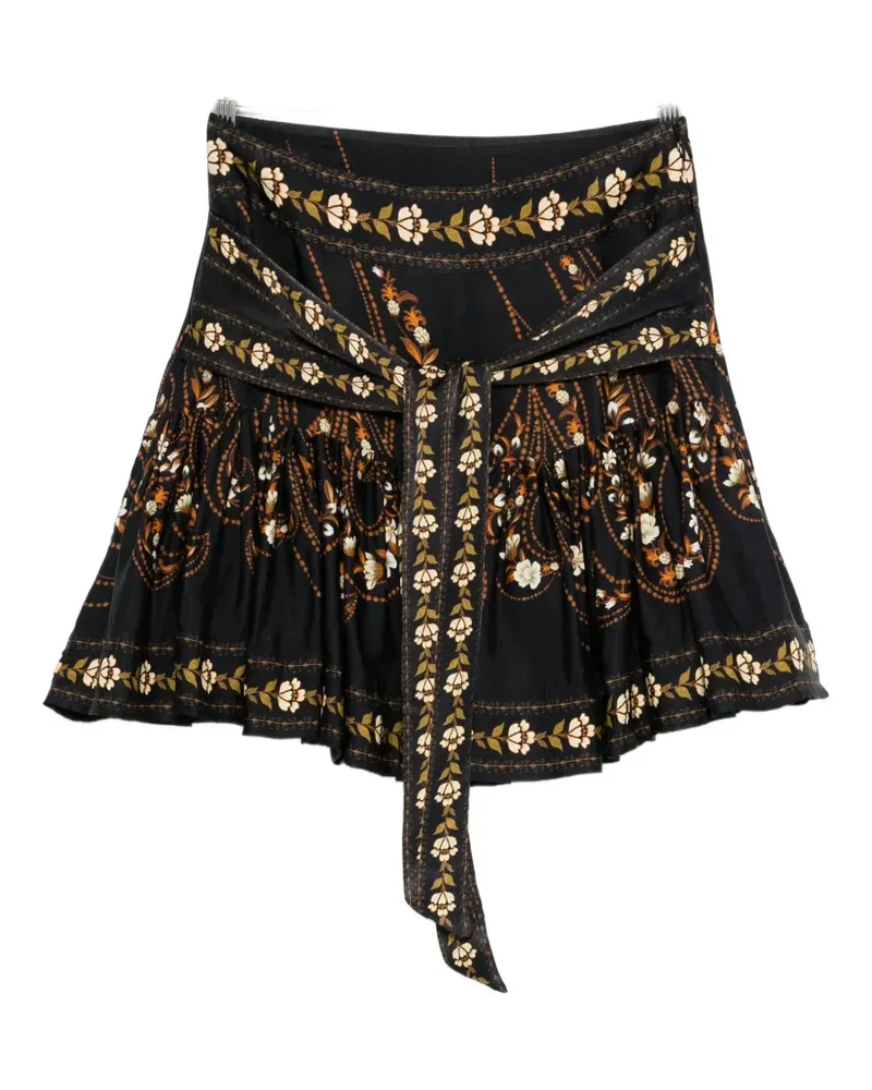 FARM Rio tie-detail skirt - Schwarz Schwarz