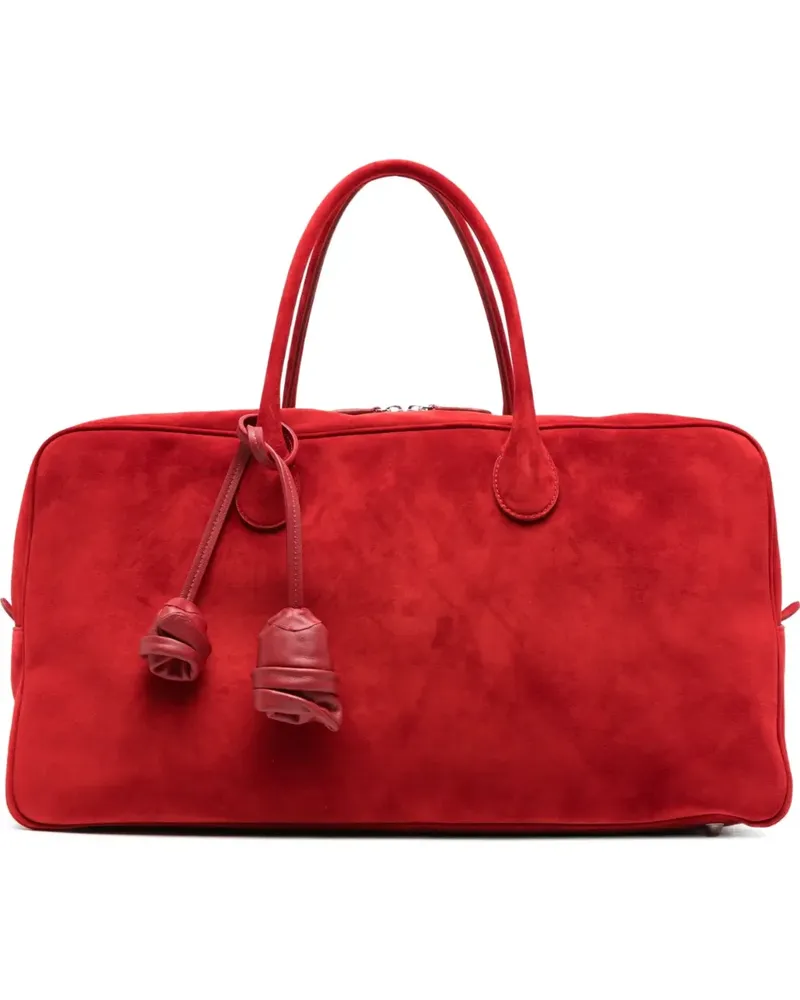 Magda Butrym Großer Brigitte Tote Bag aus Wildleder - Rot Rot