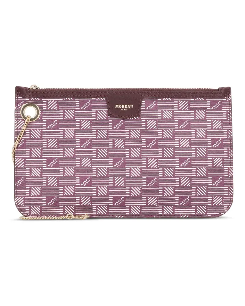 Moreau Paris Marina Clutch aus Canvas - Rot Rot