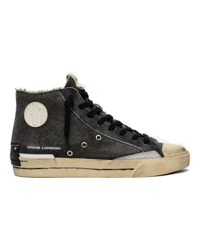 Crime Recut High distressed-effect high-top sneakers - Grau Grau