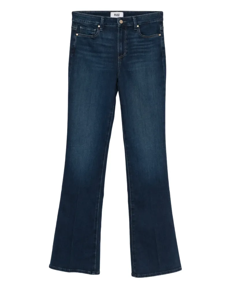 Paige Laurel Canyon Jeans mit Gürtelschlaufen - Blau Blau