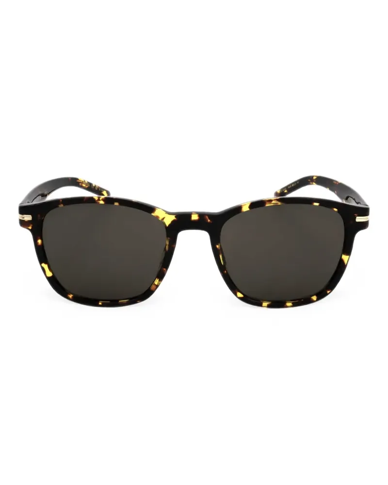 HUGO BOSS Eckige Sonnenbrille in Schildpattoptik - Braun Braun