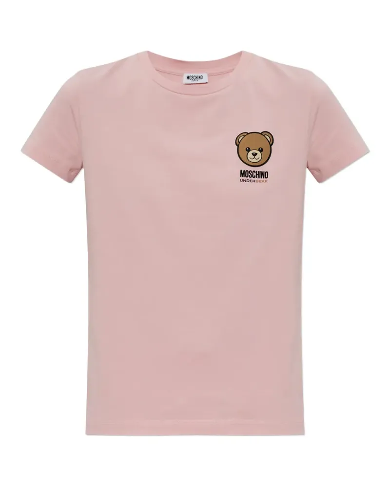 Moschino Teddy Bear patch T-shirt - Rosa Rosa