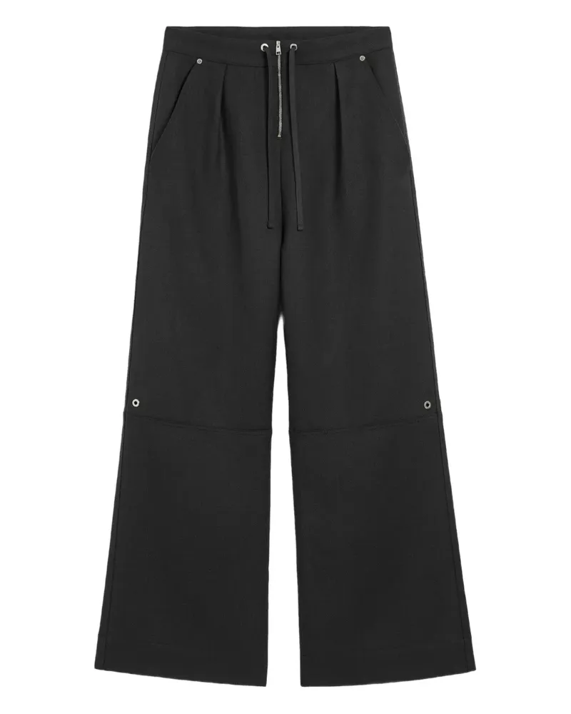 AMI Paris Hose mit Falten - Schwarz Schwarz