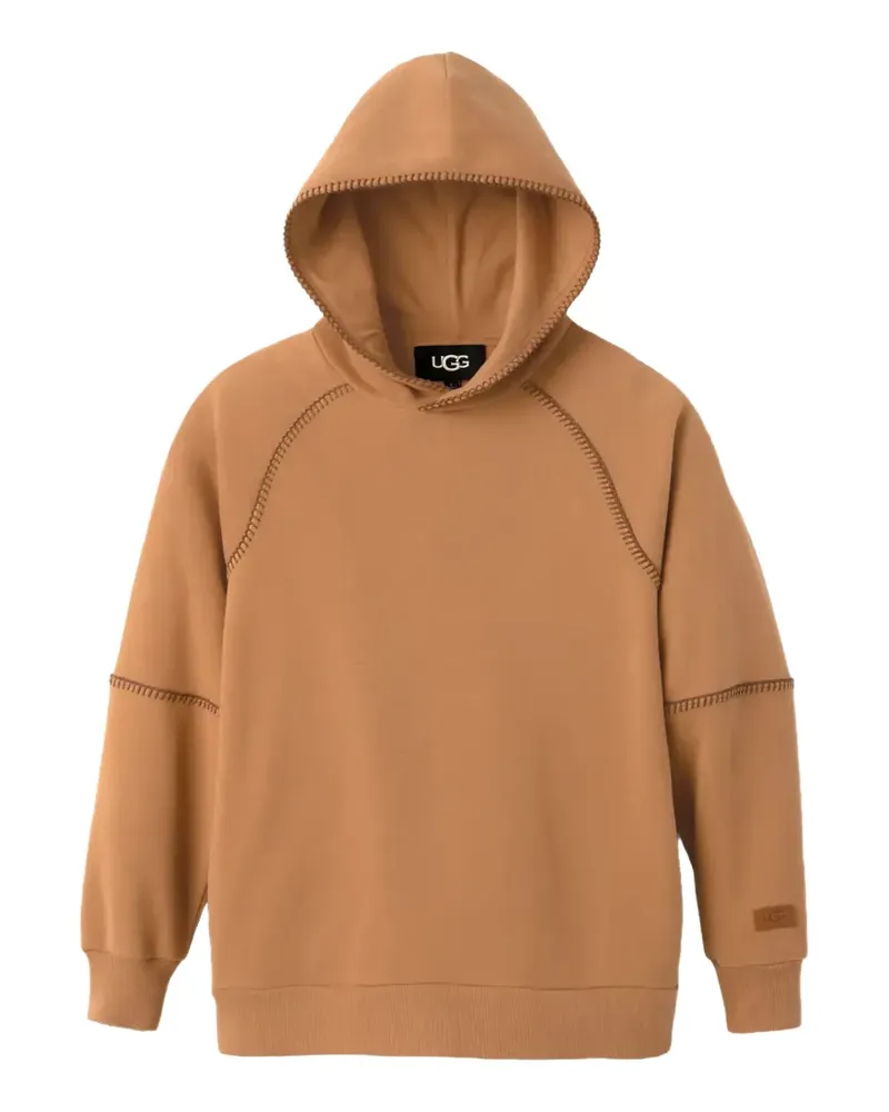 UGG Classic whipstitch-trim hoodie - Braun Braun