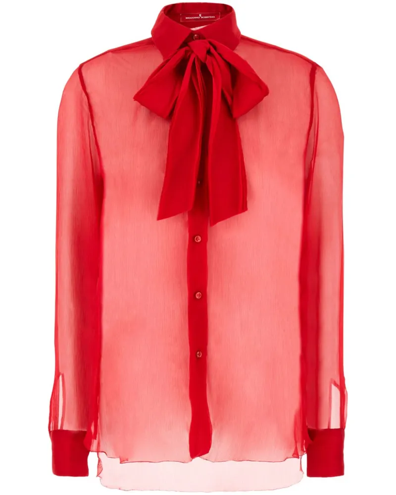 Ermanno Scervino Bluse aus Seide - Rot Rot