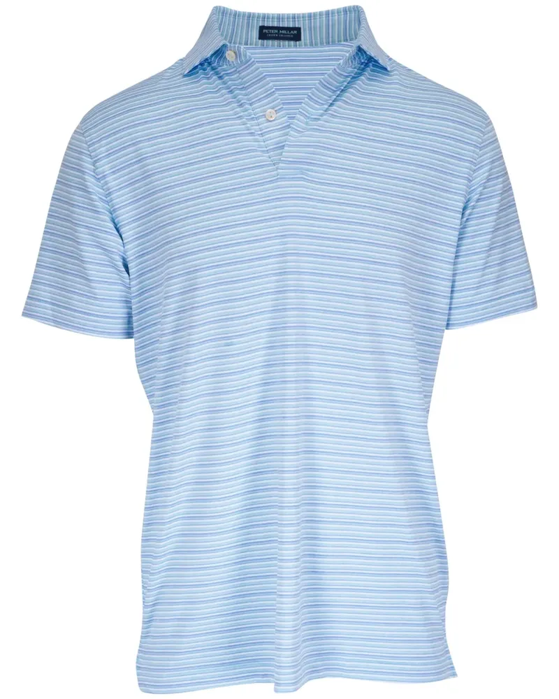 Peter Millar Gestreiftes Poloshirt - Blau Blau