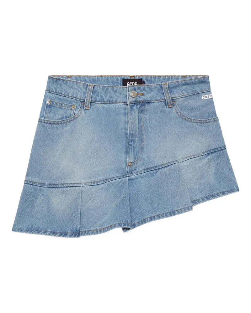 GCDS Minirock mit Falten - Blau Blau