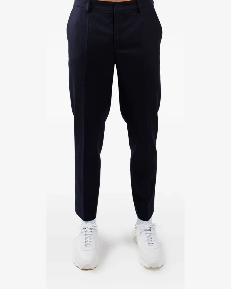 Harmony Schmale Wollhose - Blau Blau