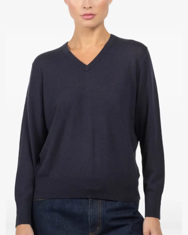 tibi v-neck sweater - Blau Blau
