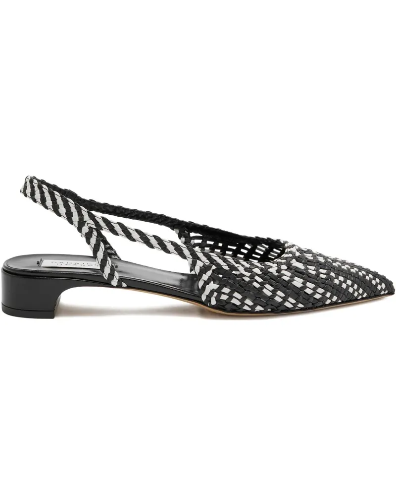 Gabriela Hearst Perro woven slingback pumps - Schwarz Schwarz