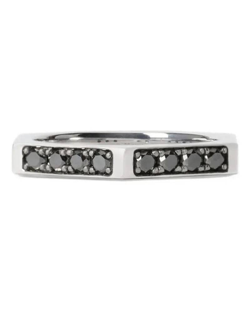OFF-WHITE Hex Nut Ring mit Diamant - Silber Silber