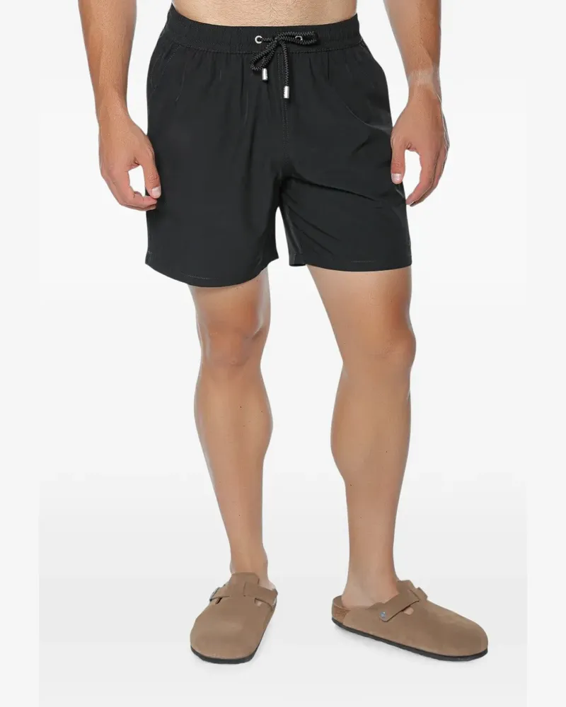MC2 Saint Barth Comfort Badeshorts mit Kordelzug - Schwarz Schwarz