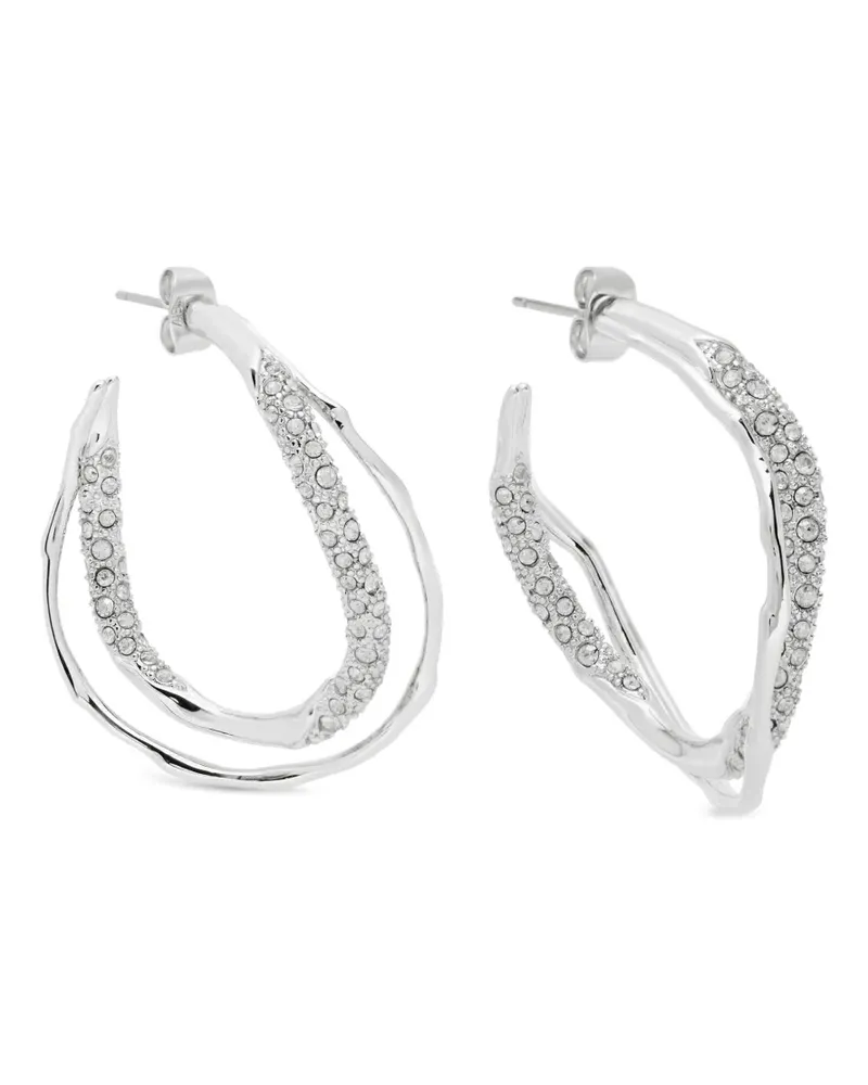 Alexis Bittar Solanales twist hoop earrings - Silber Silber