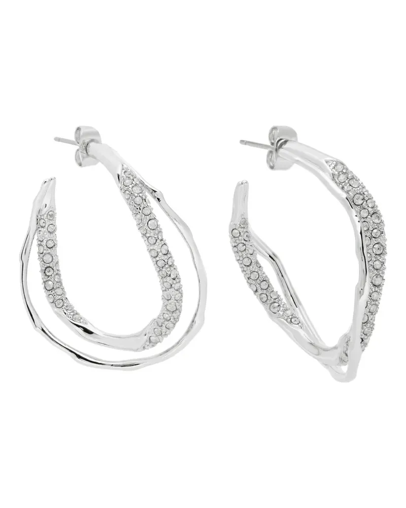 Alexis Bittar Solanales twist hoop earrings - Silber Silber