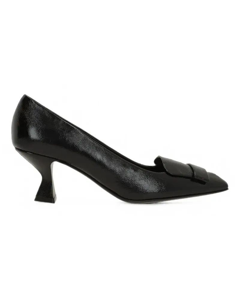 Sergio Rossi SR1 Sculpt Pumps mit eckiger Spitze - Schwarz Schwarz