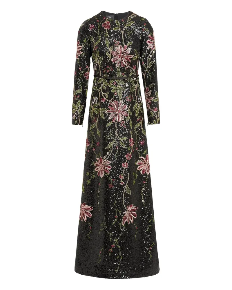 Giambattista Valli Maxikleid mit Pailletten - Schwarz Schwarz