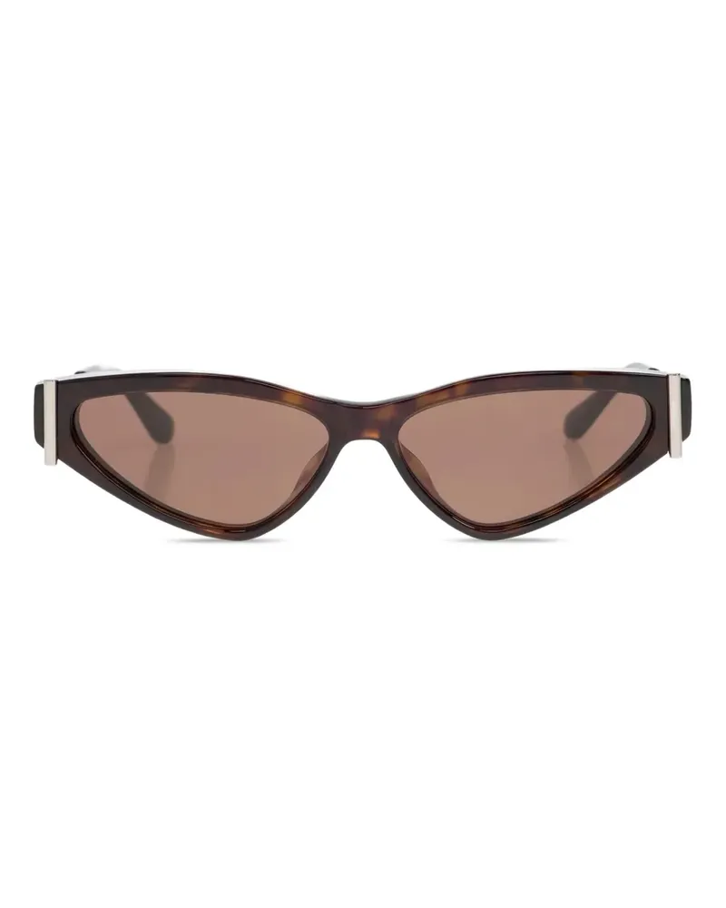 Alexander McQueen geometric-frame sunglasses - Braun Braun