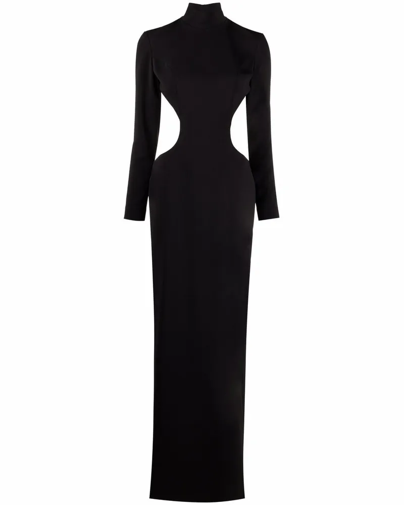 Mônot Rückenfreies Abendkleid - Schwarz Schwarz