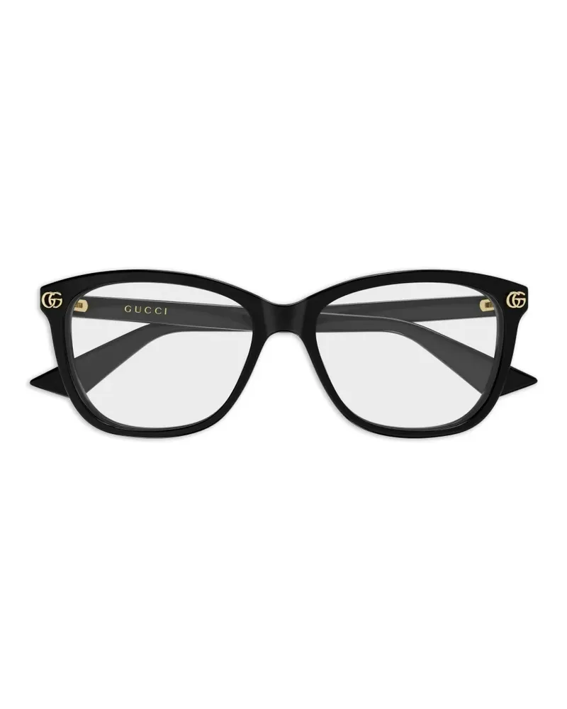 Gucci Double G cat-eye glasses - Schwarz Schwarz