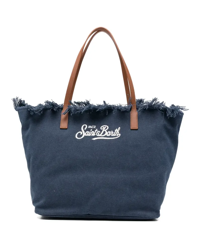 MC2 Saint Barth Ausgefranster Tote Bag - Blau Blau