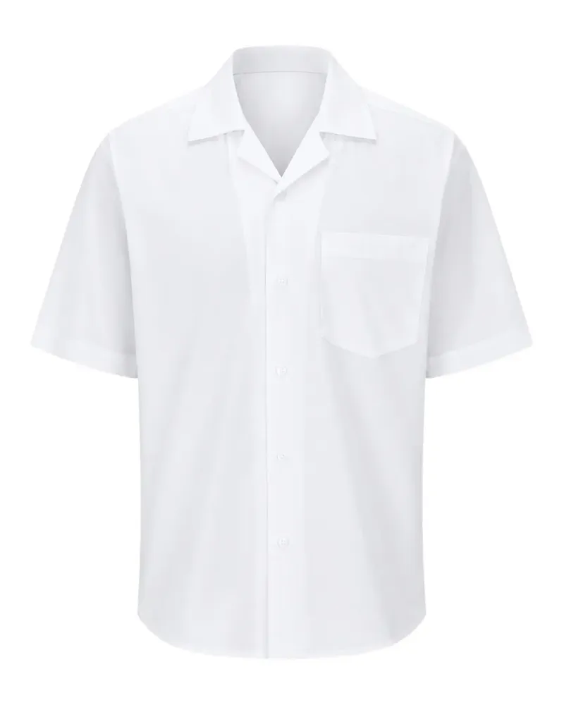 Paolo Pecora Milano short-sleeve camp-collar shirt - Weiß Weiß