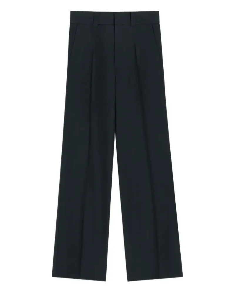 Christophe Lemaire Plisseehose mit geradem Schnitt - Blau Blau