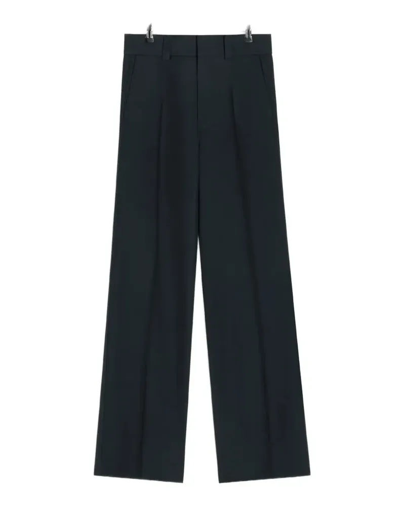 Christophe Lemaire Plisseehose mit geradem Schnitt - Blau Blau