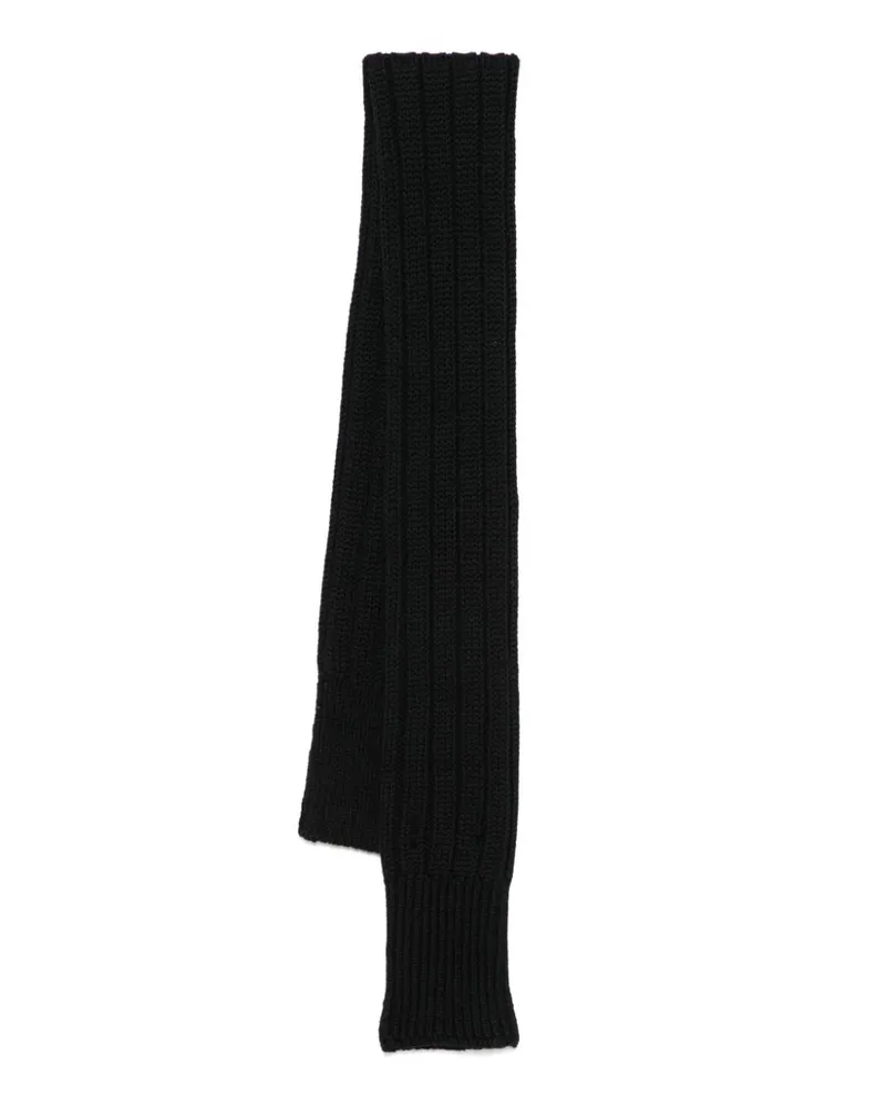 Meryll Rogge Gerippter Strickschal - Schwarz Schwarz