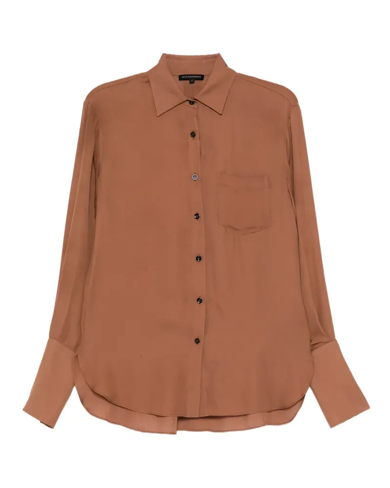 Kiki De Montparnasse georgette shirt - Braun Braun