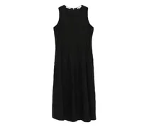 Ausgestelltes Trägerkleid - Schwarz