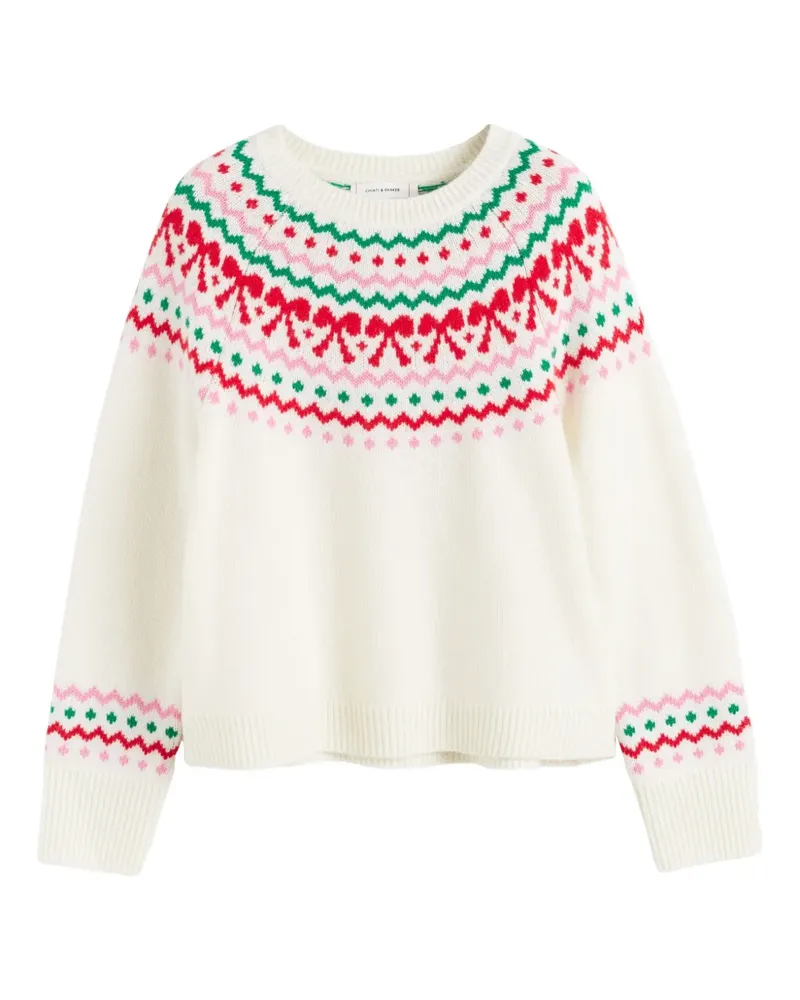 Chinti & Parker Pullover mit Fair-Isle-Schleife - Nude Nude