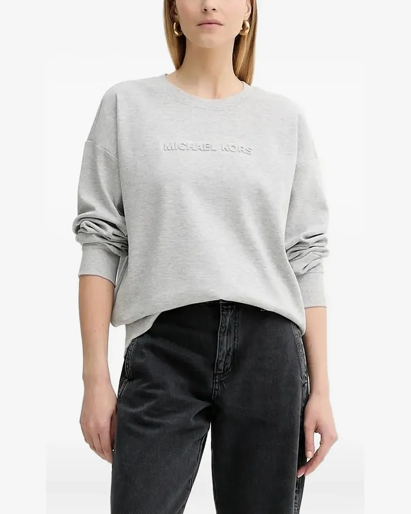 Michael Kors Sweatshirt mit Logo-Prägung - Grau Grau