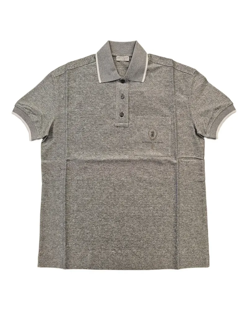 Brunello Cucinelli chest-pocket polo shirt - Grau Grau
