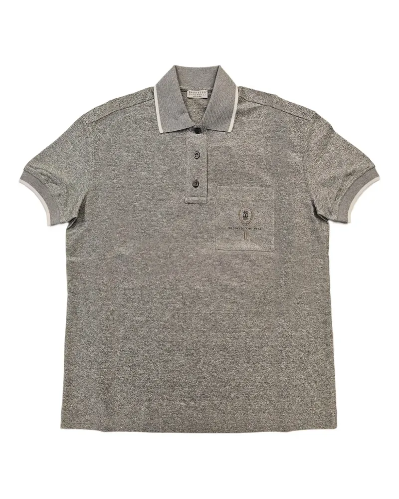 Brunello Cucinelli chest-pocket polo shirt - Grau Grau