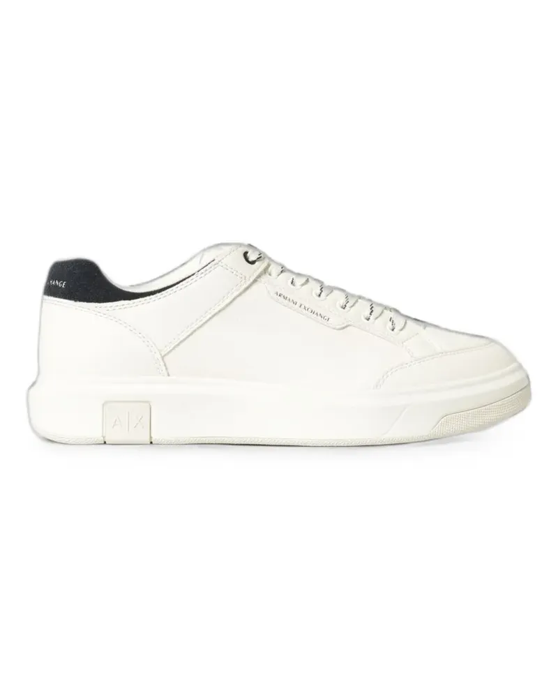 Emporio Armani logo-print lace-up sneakers - Weiß Weiß