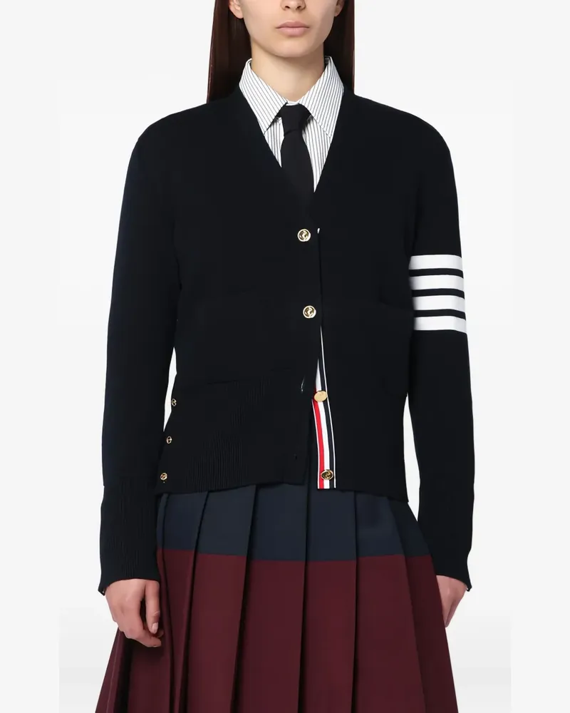 Thom Browne Gestreifter Cardigan - Blau Blau
