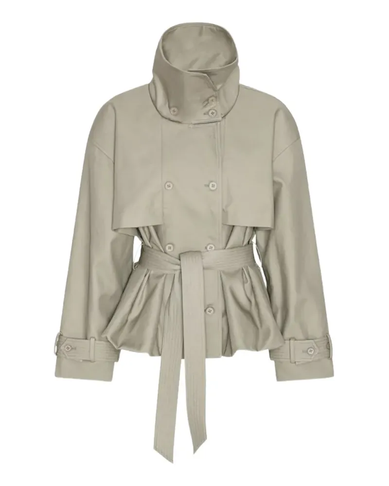 ROTATE Birger Christensen totate belted double-breasted jacket - Nude Nude