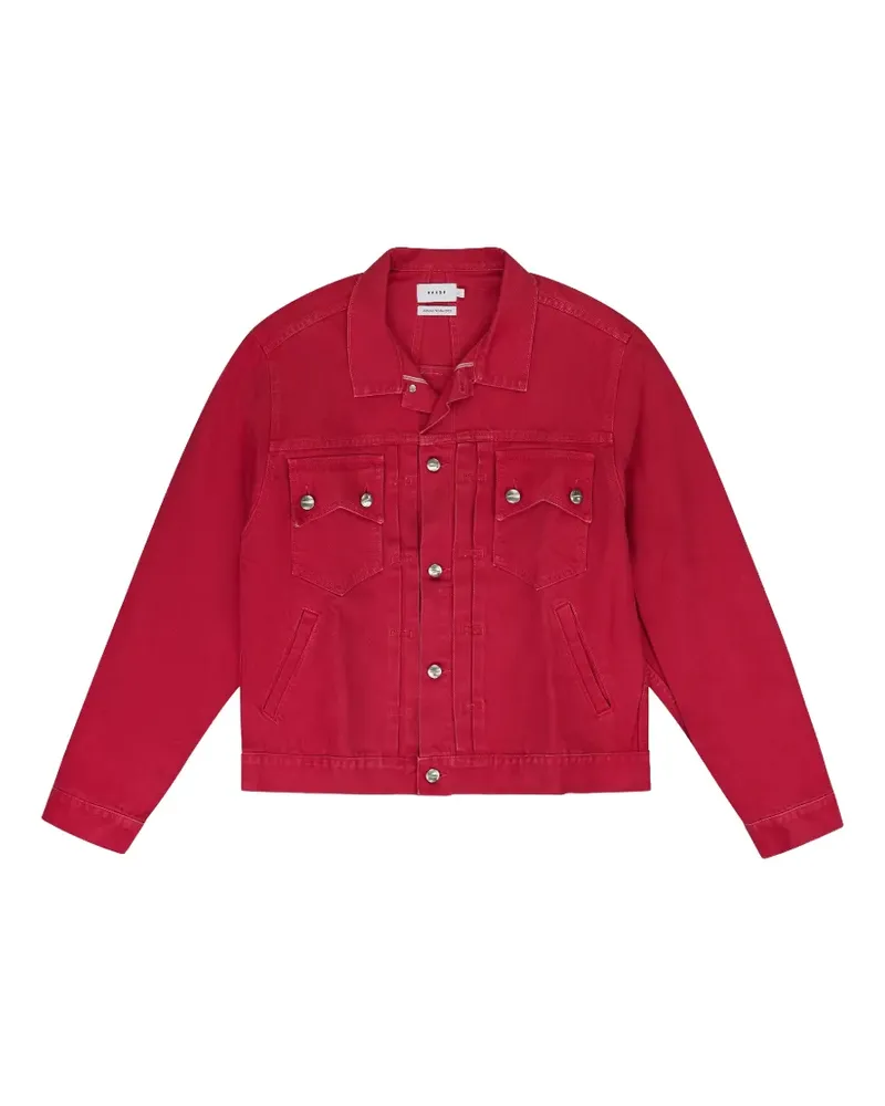 RHUDE pocket-details button-down denim jacket - Rot Rot