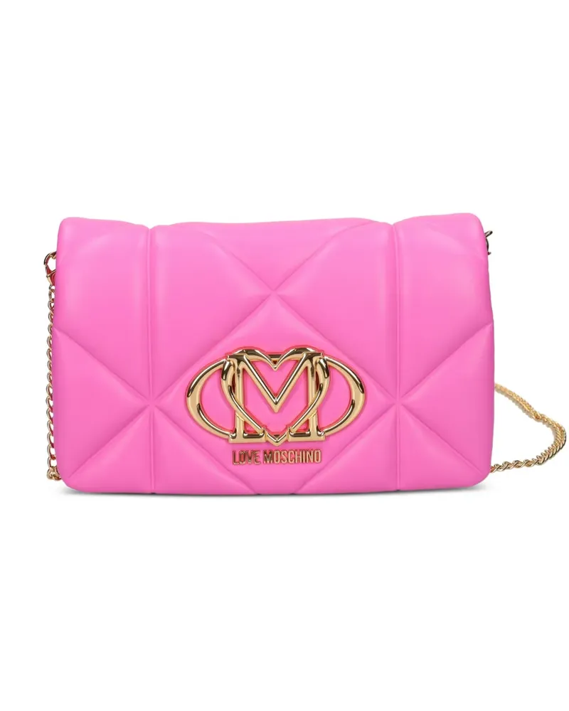Moschino quilted satchel bag - Rosa Rosa