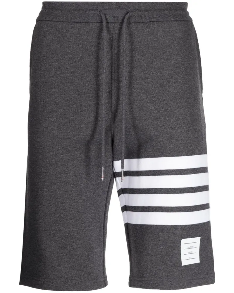 Thom Browne Sport-Shorts mit Streifen - Grau Grau