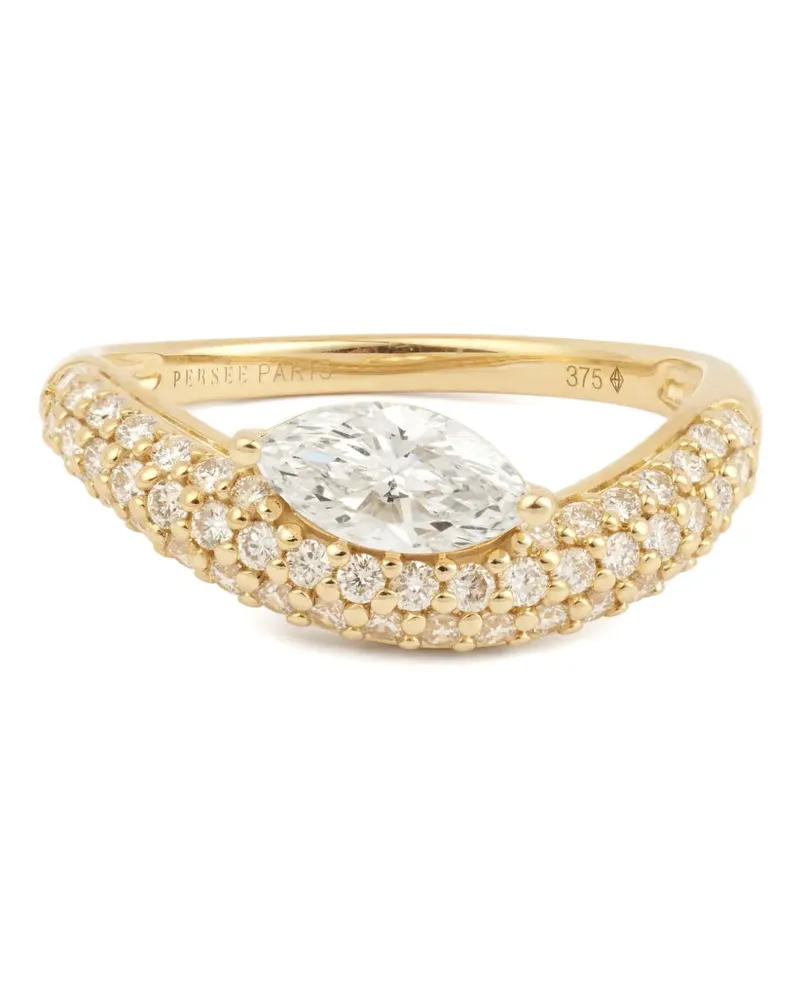 PERSEE Wave Ring mit Diamant - Gold Gold