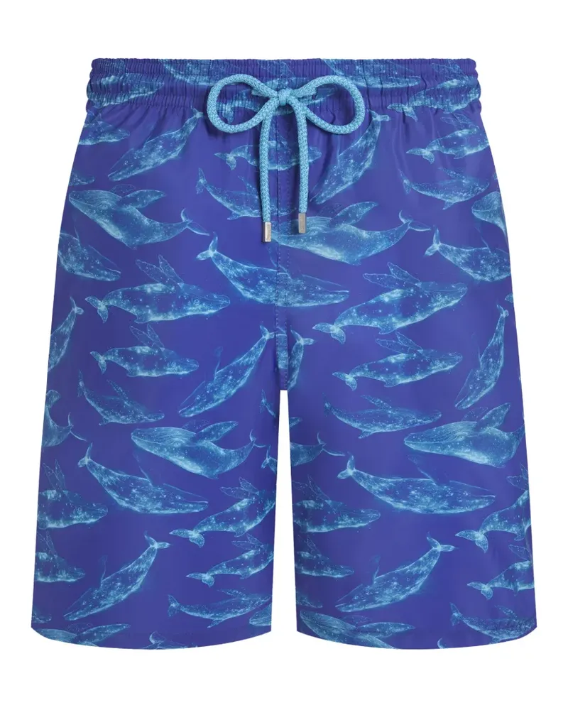 Vilebrequin Sparkling Whales Badeshorts - Blau Blau