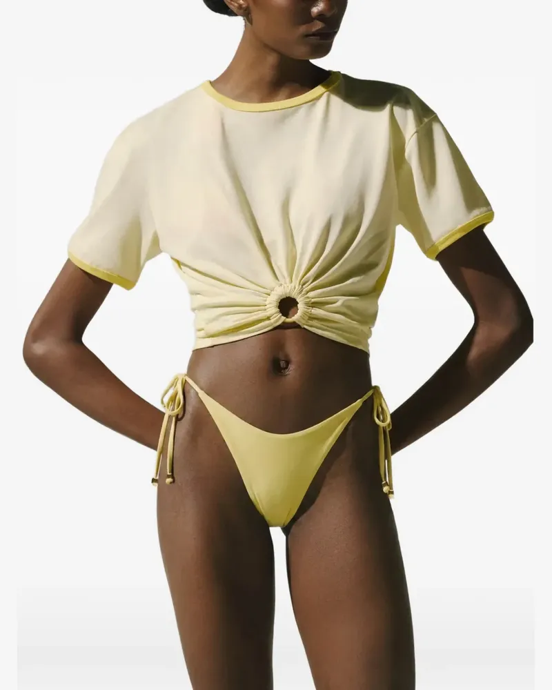 Baobab Collection Tika T-Shirt mit Ringdetail - Nude Nude