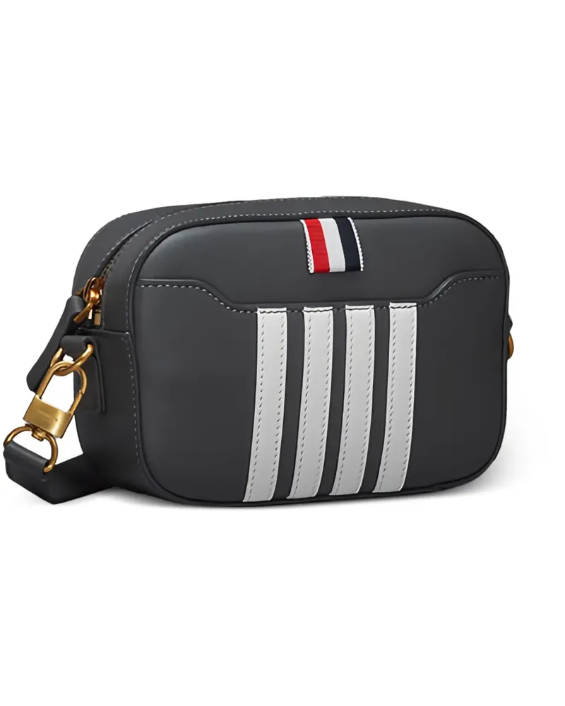Thom Browne stripe satchel bag - Grau Grau