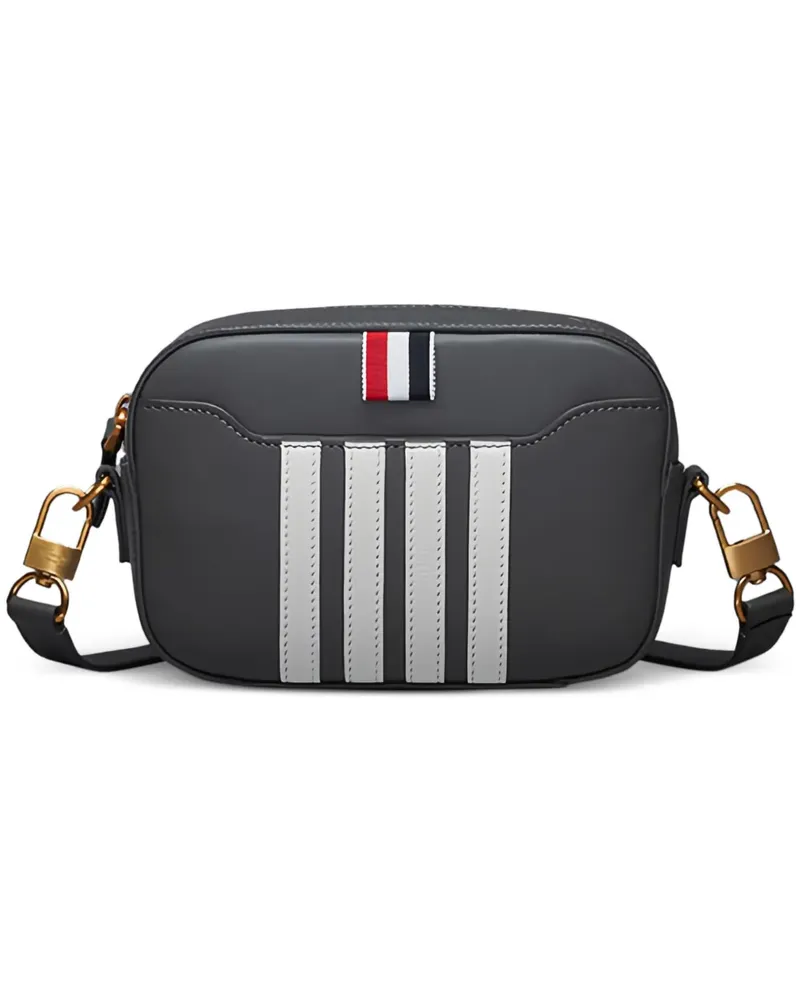 Thom Browne stripe satchel bag - Grau Grau